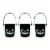 Holiday Home Trick or Treat Mini Buckets - Black Perspective: left