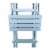 Glacier's Edge Aluminum Folding Camp Table - Silver Perspective: left