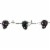 Holiday Home® 10 LED Skull on Faux Barbed Wire String Lights - Multicolor Perspective: left