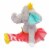 Holiday Home Tutu Sitting Elephant Stuffed Animal Perspective: left