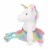 Holiday Home Tutu Sitting Unicorn Stuffed Animal Perspective: left