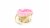 Holiday Home Print Lined Easter Basket - Pink Perspective: left