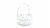 Holiday Home Round Willow Easter Basket - White Perspective: left