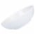 Dash of That Ceramic Low Serve Bowl - White Perspective: left