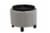 HD Designs Round Ottoman Perspective: left