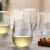 Dash of That™ Stemless White Wine Glasses Perspective: left
