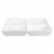 Dash of That™ Broadway Divided Square Serving Dish - White Perspective: left