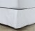 HD Designs® 210 Thread Count Sateen Bedskirt - White Perspective: left