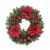 Holiday Home 24 in LED Poinsettia Wreath Perspective: left