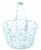 HD Designs Paper Wrapped Wire Basket - Blue Perspective: left