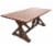 HD Designs Outdoors Pembrey Wood Table - Natural Wood Perspective: left