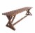 HD Designs Outdoors Pembrey Bench - Natural Wood Perspective: left