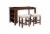 HD Designs Counter Brooks Height Dining Set Perspective: left