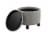 HD Designs Round Ottaman & Tray Top Perspective: left