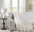 Everyday Living® Ribbed Microplush Throw - Tofu Perspective: left