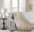 Everyday Living Microplush Throw - Tan Perspective: left