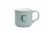 Holiday Home Green Monogram Mug - White Perspective: left