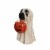 Holiday Home Ghost Dog with Pumpkin Perspective: left