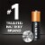 Duracell® 303/357/76 Silver Oxide Button Batteries Perspective: left