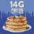 Krusteaz® Blueberry Protein Pancake Mix Perspective: left