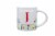 Clay Art Monogram Floral Mug Perspective: left