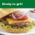Jennie-O® Frozen Seasoned Turkey Burgers Perspective: left