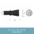 Kenney Rogers Deco Tension Curtain Rod - Black Perspective: left