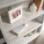 Sauder Misc Storage Contemporary 3-Shelf Wood Bookcase in White Plank Perspective: left