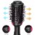 Renewgoo Hot Air Hair Straighten Curl Styling Dryer Comb Blower Brush, Pink Perspective: left