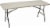Sudden Solution Centerfold Utility Table - Cream/Mocha Perspective: left