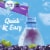 Crystal Light Zero Sugar Caffeinated Grape Drink Mix Packets Perspective: left
