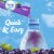 Crystal Light Zero Sugar Caffeinated Grape Drink Mix Packets Perspective: left