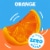Jell-O Orange Sugar Free Jello Cups Gelatin Snack Perspective: left