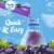 Crystal Light Grape Naturally Flavored Powdered Drink Mix with Caffeine Perspective: left