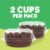 Jell-O Thin Mints Ready-to-Eat Refrigerated Dessert Cups Perspective: left