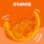 Jell-O Orange Artificially Flavored Gelatin Dessert Mix, Box Perspective: left