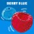 Jell-O Berry Blue Artificially Flavored Gelatin Dessert Mix, Box Perspective: left