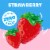 Jell-O Strawberry Artificially Flavored Zero Sugar Low Calorie Gelatin Dessert Mix, Family Size, Box Perspective: left