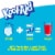 Kool Aid Unsweetened Mixed Berry Blue Powdered Soft Drink Mix Packet Perspective: left