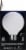 GE 6.5-Watt (60-Watt) Decorative Globe Soft White LED G25 Light Bulb Perspective: left