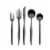 Towle Living Forged Shea Flatware Set - Noir Perspective: left