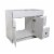 Wyndham 36-Inch 2-Door Bathroom Wood Vanity Without Top in White Perspective: left
