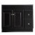 Wyndham Ready to Assemble Wood Vanity Cabinet in Bronze Espresso 36-in by 21-in Perspective: left