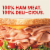 Hillshire Farm Ultra Thin Sliced Brown Sugar Ham Sandwich Meat Perspective: left