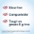 Clorox Free and Clear Compostable Cleaning Wipes Perspective: left