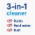 Clorox Bleach Free Fresh Scent Foaming Toilet Bomb Toilet Bowl Cleaner Perspective: left