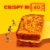 Lunchables Crispy Grilled Cheesies, Original Cheese Sandwiches, 2 Pack, Box Perspective: left