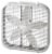 Lasko® Air Circulating Box Fan - White Perspective: left