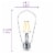 Philips 5.6-Watt (40-Watt) ST19 Vintage LED Dimmable Light Bulb - Daylight (5000K) Perspective: left