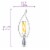 Philips 5-Watt (60-Watt) Ba11 Candle LED Dimmable Flicker Free Light Bulb - Daylight (5000K) Perspective: left